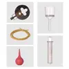 Viscosímetro Capilar Tubo de Goma Lavador de Oídos Vaso de Precipitado Embudo con Núcleo de Arena Pinza para Cronómetro Accesorios Se Puede Vender al por Mayor