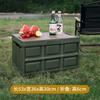 Caja de almacenamiento plegable para acampar al aire libre, ideal para el maletero del coche, para excursiones, pesca, dormitorio extragrande, caja de plástico para estudiantes