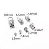 Hebilla de conexión de cadena de cuentas de acero inoxidable, directa de fábrica, con doble anillo, hebilla de cadena de cuentas, hebilla de hueso de cuentas, accesorios de conexión de joyería DIY