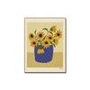 Set de Pinturas Decorativas para Sala de Estar Vintage Estilo Francés, Pintura de Mesa de Girasol, Cabecera de Dormitorio, Arte de Pared para Comedor