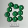 Huevo de Zirconio Verde Piedra de Zircón en Forma de Huevo, Cara de Anillo Redonda de Circonia Verde Esmeralda, 1-8mm Superficie Plana Semircircular Lisa, En Stock
