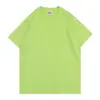 Camiseta azul Tiffany de manga curta para mulheres, novo estilo de verão, solta e modeladora, camiseta de cor sólida, top simples e versátil de meia manga