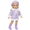 Roupas de Boneca de Pelúcia de Inverno Novas de 18 polegadas para Bonecas American Girl, Roupas e Acessórios de Boneca Estilo Chanel Atacado