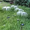 Luz decorativa de ambiente movida a energia solar LED fibra óptica água-viva à prova d'água externa pátio jardim área de villa luz de estaca de solo fábrica