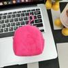 Mochila pequeña de felpa color caramelo, mochila de color sólido, simple, linda, color sólido, monedero, mochila, tarjetero, venta al por mayor