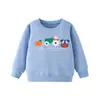 Ropa infantil transfronteriza: Sudadera infantil de otoño 2026 con bordado de animal de dibujos animados, sudadera de bebé de cuello redondo, ropa para niños pequeños y niños pequeños