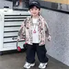 Camisa de Algodón para Niños Primavera y Otoño 2026 Otoño Nuevo Transpirable Floral Elegante Individual Delgada Camisa Chaqueta Moderna