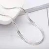 Popular no Comércio Exterior e na Europa e América, Colar de Corrente Lateral Completa de 5mm, Corrente de Pescoço Minimalista Personalizada Transfronteiriça, Estoque Pronto do Fabricante, Acessórios Transfronteiriços