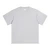 Camiseta Básica Lisa de Algodón Puro Hilo Doble de Alto Gramaje 300g Hombro Caído Cuello Redondo Manga Corta Estilo Americano de Moda Oversize para Hombre para Verano