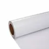 Fabricante Original Pegatinas Transparentes de PVC de Agujero Único para Carrocería de Coche, Materiales en Rollo en Blanco Imprimibles para Ventanas de Vidrio de Autobús y Metro, Venta al por Mayor