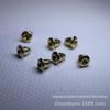 Brinco diy bullet plug Gold White K antigo ciano DIY brinco acessórios atacado preço de fábrica venda direta quente