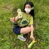 Shorts de mezclilla de cinco puntos para mujer Verano 2024 Nuevo Delgado Suelto Cintura alta Recto Pierna ancha Moderno Pantalón medio
