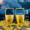 Adornos de latón un cubo de oro cubo Jiangshan cilindro de cobre retro creativo oficina mueble bar decoración de almacenamiento de llaves para el hogar