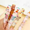 Nova Caneta Esferográfica Kapibala Dez Cores, Formato Fofo, Caneta Multi-Color para Caderno, Caneta Presente para Estudante, Papelaria Criativa