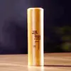 Tubo de Embalagem Portátil de Bambu Roxo de Seção Única e Dupla Tubo de Bambu Selado Artesanal Polido Aeração de Chá Tubo de Bambu de Seção Dupla Recipiente de Chá