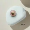 Botones Combinados de Resina Imitación Jade y Metal de 10 mm, Botones Redondos de Perlas Coloridas para Cheongsam, Botones Decorativos Estilo Chino para Cheongsam y Hanfu