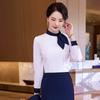 Camisa de Commuter de Moda Nueva de Primavera para Mujer con Diseño de Mariposa y Corbata Ol Blanca Cuello Blanco Camisa Interior para el Lugar de Trabajo para Mujer