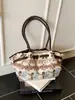 Bolso de Mano Portátil Nuevo Lindo Otoño/Invierno 2025 Bolso de Maquillaje de Moda Tendencia Bolso de Viaje Bolso de Hombro Simple de Nicho