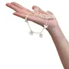 Elegante pulsera anillo de mariposa, nueva moda europea y americana, pulsera abierta hueca versátil, accesorio de diseño nicho