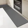 Alfombra de Piso Absorbente Nube para Espacio de Cocina Entrada Hogareña Resistente al Aceite Limpiable Sin Lavar Felpudo Puerta Alfombra de Puerta Antideslizante Baño