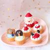 Juega con Postres Divertidos, Juguetes de Comida, Cupcakes Navideños Simulados, Postres de Resina, Adornos para Cajas de Música DIY