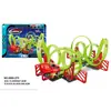 Brinquedo de Carrinho de Trilho de Puxar Novo Produto Transfronteiriço Alta Velocidade Inércia Elástico Pista Multicamadas Conjunto de Brinquedos de Combinação para Crianças