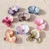 Flor Artificial Eva Impresa 3D Cabeza de Orquídea Mariposa Pequeña Exquisita Recuerdo de Boda Decoración de Caja de Dulces Material para Accesorios del Cabello