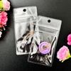 Bolsa de Hebilla para Ropa de PVC, Mini Bolsa de Sello de PVC Suave Transparente con Orificio para Colgar, Bolsa Ziplock Hecha a Medida con Logotipo Impreso