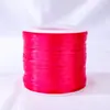 Cuerdas Elásticas Planas de 500m, Multicolor, Resistentes al Desgaste, Alta Elasticidad, para Manualidades con Cuentas, Enhebrar Pulseras de Cristal, Materiales de Tejido DIY