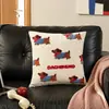 Almofada Decorativa Newins Dopamina Fofa Bordada para Quarto Almofada de Sofá Almofada de Cabeceira Almofada de Apoio Lombar Capa de Almofada para Encosto (Inserção de travesseiro não incluído)