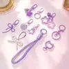 Llavero Colgante de Dibujos Animados DIY Hecho a Mano Cadena para Bolso Teléfono Cadena Terminada Anilla Abierta Paquete de Materiales Adornos Accesorios