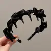 Faixa de cabelo antiderrapante com dentes estilo francês para mulheres, adequada para maquiagem e lavar o rosto, uso diário, presilha alta para cabelo, acessório de cabelo