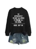 Código europeu comércio exterior desejo europeu e americano moda gola redonda suéter feminino TÃO APARENTEMENTE EU sou plus size solto lazer
