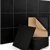 Suministro transfronterizo de paneles cuadrados de fieltro de 12 piezas, paneles acústicos de fibra de poliéster, pegatinas de pared de rejilla autoadhesivas, paneles decorativos