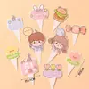 Decoración de Cupcake de Dibujos Animados para el Día del Niño Caja Mini Pastel de Cumpleaños para Jardín de Infancia Caja de Empaque Redonda de 2 Pulgadas