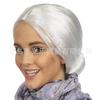 Peluca de Abuelita para Baile de Vacaciones Peluca de Cosplay Tocado Peluca de Anciana Tocado Disfraz Actuación Escénica