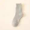 Calcetines Gruesos de Invierno para Personas Mayores, Calcetines Calientes, Calcetines de Media Pantorrilla Engrosados con Forro de Felpa para el Invierno del Noreste, Calcetines Desodorantes y Resistentes al Frío para Personas Mayores