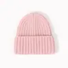 Suministrado Directamente por el Fabricante, Gorro Tejido de Piel de Conejo con Rayas Verticales y Ala Ancha, Nuevo Modelo Transfronterizo, Cálido Sombrero de Moda para Otoño e Invierno que Protege las Orejas