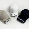 Gorra de Béisbol Lavada con Agujeros Estilo Coreano Primavera, Ala Corta, Personalizada para Mujer, Ala Cortada a la Mitad para Hombre