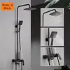 Juego de Cabezal de Ducha Europeo Electrochapado para el Hogar, Todo Cobre, para Baño, Ducha, Inodoro, Cabezal de Ducha a Presión