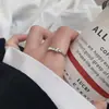 Anillo de Plata de Ley S925 para Mujer 2025 Estilo Nuevo Estilo Simple Nicho Gama Alta No se Desvanece Anillo para Dedo Índice Anillo Personalizado