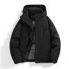 Jaqueta de inverno acolchoada e espessa Enbu masculina, estilo unissex, quente e resistente ao frio, adequada para homens e mulheres.
