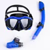 Máscara de Buceo Set de Snorkel Máscara de Buceo para Nadar Tubo de Respiración Completamente Seco Set de Dos Piezas Equipo de Buceo para Adultos