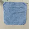 20*20 color sólido liso toalla de jardín de infantes cuadrado pequeño algodón absorbente material de toalla para pastel toalla de estudio
