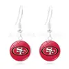 Suministro Transfronterizo de Accesorios del Mundial, Aretes de 16 Equipos de la NFL National Football League, Mercancía de Moda Europea y Americana para Aficionados