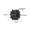 Retenção de cor alta ouro 14K micro cravejado zircônia furo grande contas tipo barril contas espaçadoras acessórios de cristal pulseira colar acessórios para pulseira e colar com contas DIY