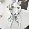 Lenço Quadrado de Seda Retrô Coreano com Estampa Paisley e Toque de Luxo, Combinado com uma Camisa, Lenço Quadrado Versátil para Cintura, Xale, Protetor de Pescoço
