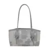 Tendência transfronteiriça mulheres que se deslocam 2026 nova bolsa de ombro única popular retrô textura casual versátil bolsa tote