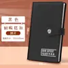Porta-Notas de Superfície em Couro Livro de Armazenamento de Comprovantes de Depósito Clipes de Armazenamento Dedicados para Cheques de Depósito Fixo e à Vista Livro de Armazenamento para Depósitos de Poupança