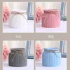 Vasos de flores de plástico transfronteiriços, estilo nórdico, modernos, de porcelana listrada criativa, coloridos, espessados, para suculentas, decorações de mesa e enfeites